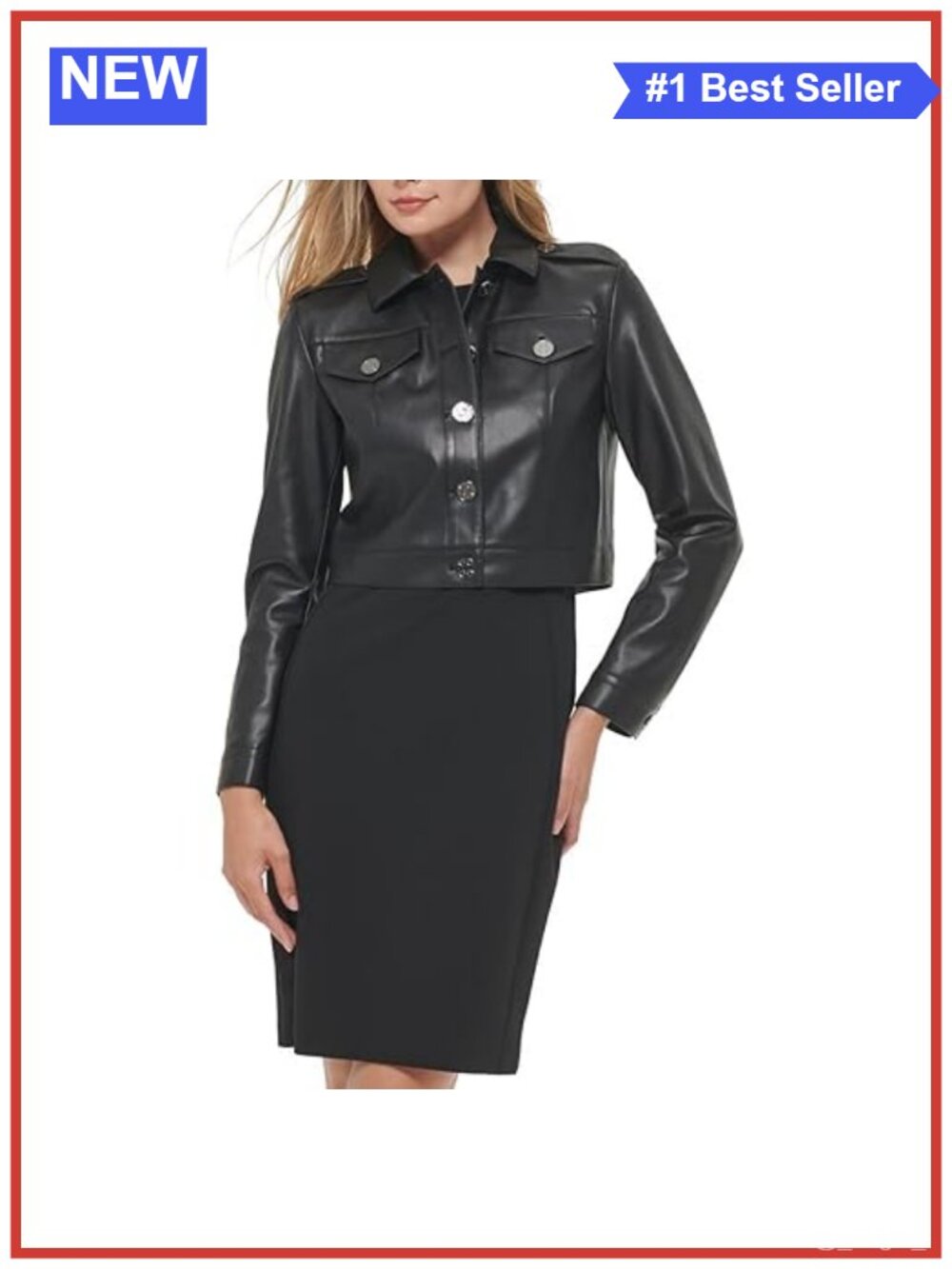 Cropped Button Front Collared Long Sleeve Casual Jacket